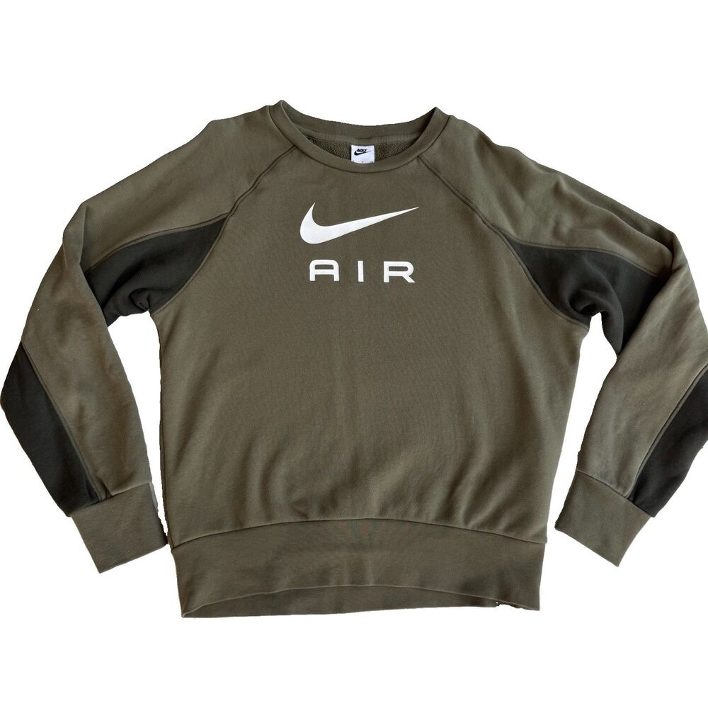Nike NSW Air Green French Terry Sweatshirt Men’s Size  Small  DQ4205-222